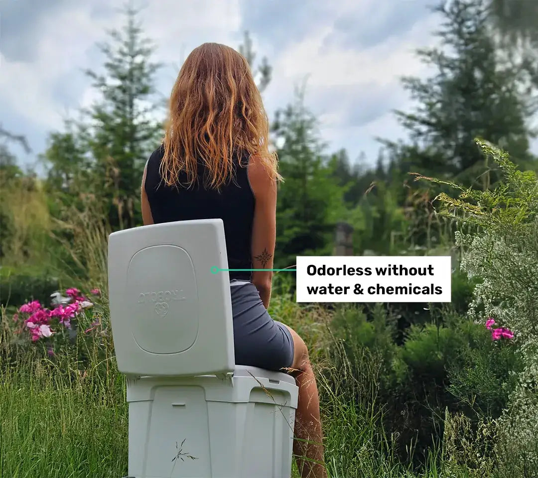 TROBOLO WandaGO - Odorless composting toilet without water