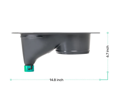 Composting toilet insert Dimensions