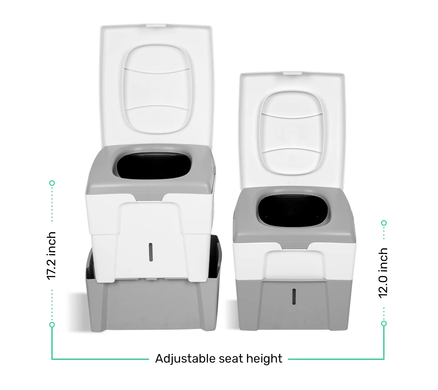 Composting toilet TROBOLO WandaGO – Adjustable seat height