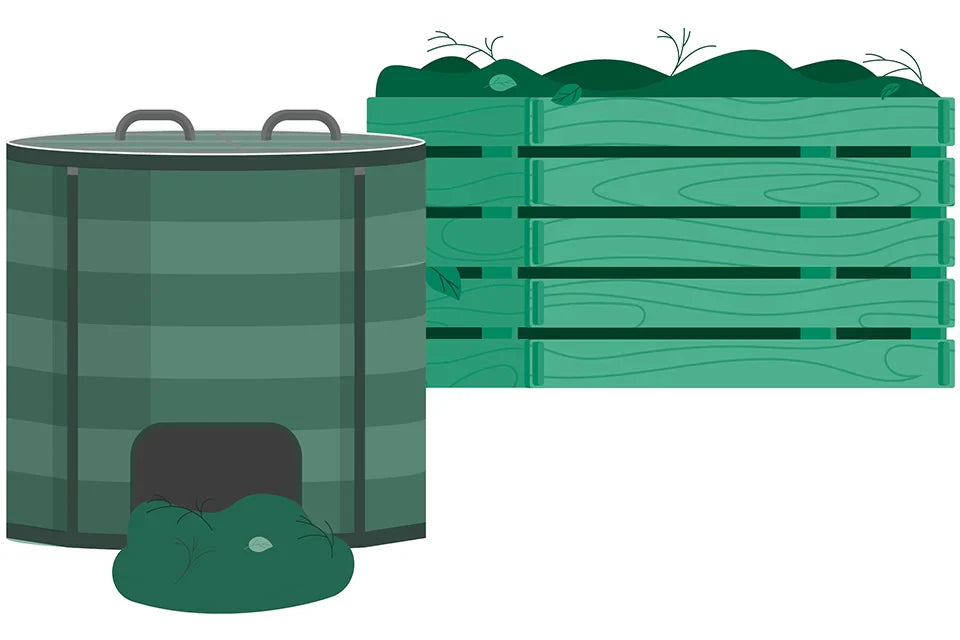Composting container Illustration