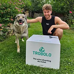 Happy customer of our TROLOBO WandaGO mobile toilet